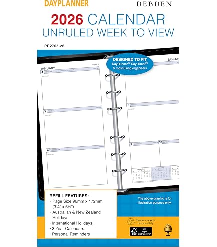 Week In View 2026 Collins Elite Diary Compact Week To View 2026 | Code: CD1150V26 ...