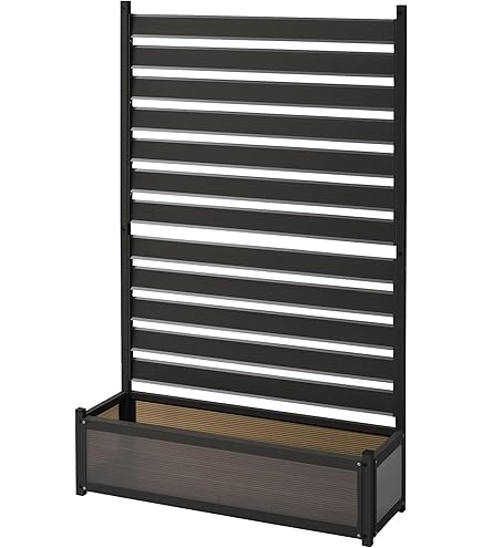 Amazon | Caroeas 目隠しフェンス ボーダーフェンス 屋外 フラワー