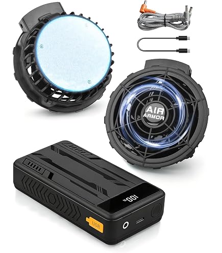 Amazon.co.jp: CYCYHEAT 空調作業服 45V バッテリー ファン ペルチェ