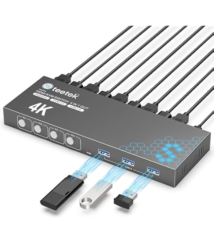 TESmart KVM Switch 16入力1出力 Amazon.co.jp: TESmart KVMスイッチ 16入力1出力 HDMI KVM切替器