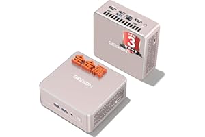 【3年保証・5年以上使用】GEEKOM A5 ミニpc AMD Ryzen7 5825U搭載 128GB RAM+10TB SSD（拡張可能） 全金属ボディ/静音冷却/SDカードリーダー/最大8K・4画面同時出力 mini pc Win11 Pro正