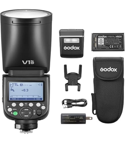 Amazon | 【GODOX正規代理店】GODOX V1Pro-N リチウムイオン丸頭カメラ
