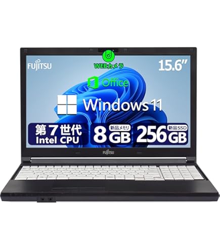 富士通 - 高性能CPU・15.6型液晶・DVDマルチ・テンキー搭載 ノートパソコン Amazon.co.jp: 【整備済み品】 【 大画面15インチ＋ テンキー付