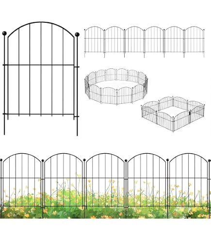 Amazon | FXW 穴掘り不要ガーデンフェンス 庭用 60cm×4.6m 8枚 | 頑丈