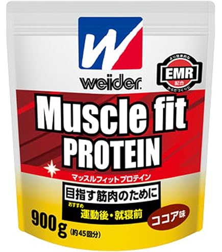 Amazon | 森永製菓 ウイダー マッスルフィットプロテイン ココア味