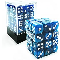 Amazon | Bescon 12mm 6 Sided Dice 36 in Brick Box, 12mm Six