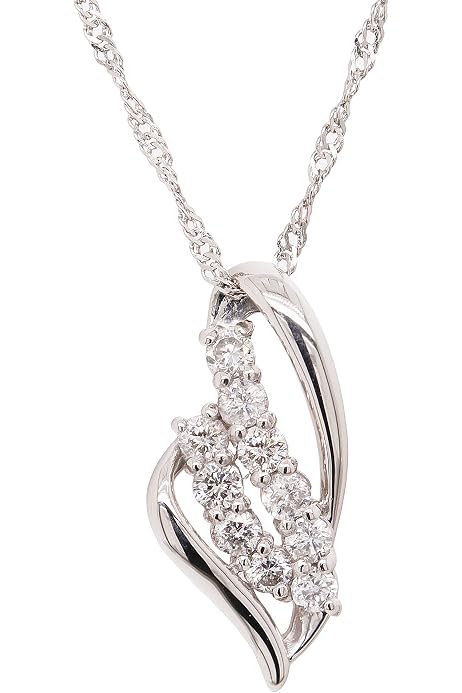 Amazon | [贅沢屋] ダンシングストーン ネックレス 大粒 2.0ct 特注 