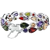 Classic Multi Gemstones Silver Sets, Amethyst Garnet Morganite Peridot