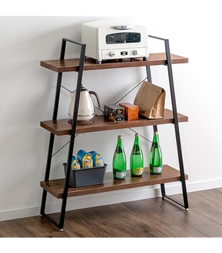 アイアンシェルフ　2段式木製ラック　大白ウェルディング　Aスタジオ アイアンシェルフ 2段式木製ラック 大白ウェルディング Aスタジオ