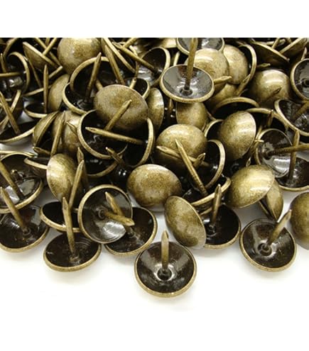 Amazon.co.jp: Aicosineg丸頭釘 飾り鋲 太鼓鋲 アンティーク装飾釘