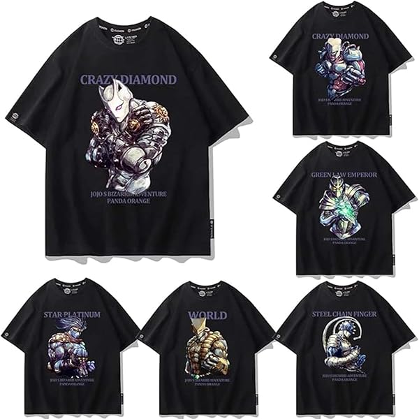 Amazon.co.jp: ジョジョ展 大阪展第6部ストーンオーシャンTシャツ