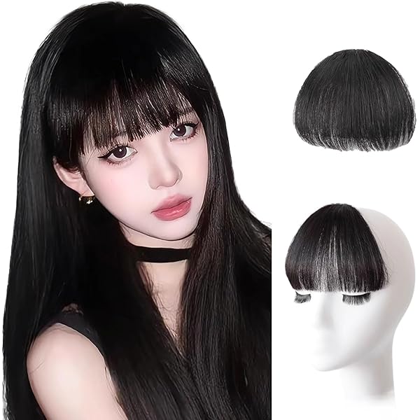 Amazon.co.jp: 前髪 部分ウィッグ つむじ 100%人毛 ヘアピース 自然