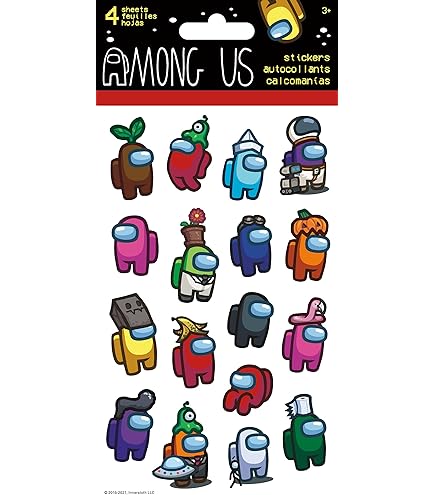 Among Us Crewmate Figurine Stampers, 8-Pack in a Deluxe Box Set