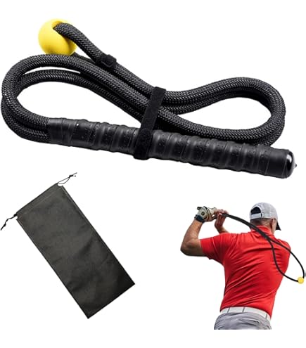 Amazon | [ROOKIE ROOKIE] 飛距離ロープ ゴルフグリップ型、ゴルフ