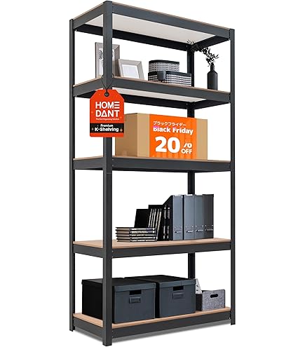 ゴリララック ５段収納スチールラック 183cm x 122cm x 46cm ゴリララック 5段収納スチールラック 183cm x 122cm x 46cm ゴリラ