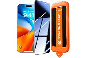 TORRAS ForiPhone Air ガラスフィルム 覗き見防止 保護フィルム 航空宇宙ガラス のぞき見防止 超耐久 米軍規格 さらさら 指紋防止 ワンプル(Just One Pull) ガイド枠付き アイホン Air 用 全面保護 9H越え 落