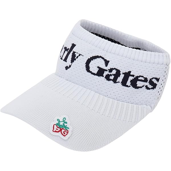 新品同様　PEARLY GATES 花柄バイザー リボン付き　レディース 30%OFF】[パーリーゲイツ]ビオ花柄つば広バイザー (LADIES
