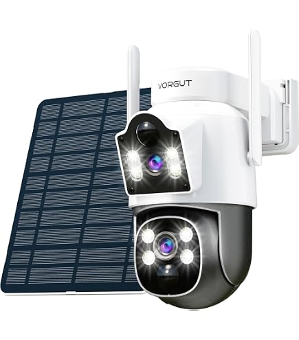 Amazon.co.jp: VORGUT 防犯カメラ 屋外 モニター付き 2.4Ghz/5Ghz対応