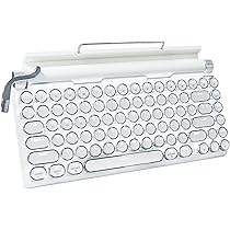 Amazon | タイプライター型 レトロ メカニカルキーボード LED