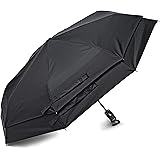 Samsonite Windguard Auto Open/Close Umbrella, Black, One Size, Windguard Auto Open/Close Umbrella