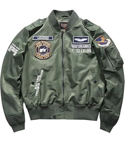 Amazon.co.jp: フライトジャケット キャプテン・アメリカ メンズ MA-1