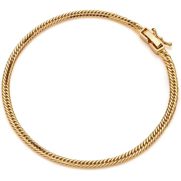 Amazon | [VARIOUS LUXURY] 18金 喜平 ブレスレット トリプル 12面