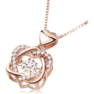 ネックレス レディース シルバー925 K18仕上げ ハート&ハート ギフトセット付