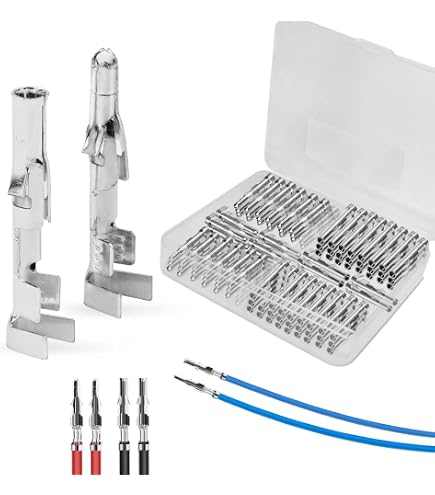 Amazon.co.jp: (20ペア) Molex 18-24 AWGゲージピン 0.08インチ オスと