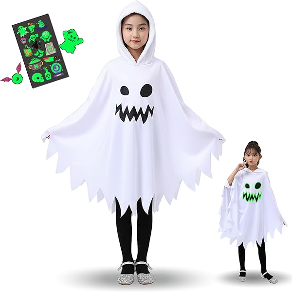 Amazon.co.jp: [Buoniganuo] ハロウィン コスプレ 子供 蛍光効果 幽霊