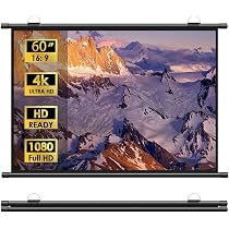 Amazon.co.jp: プロジェクター スクリーン 60インチ 16:9 吊り下げ 4K