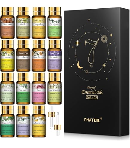 Amazon.co.jp: PHATOIL アロマオイル 20本セット エッセンシャルオイル