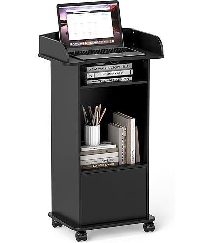 Amazon | 演台 演説台 司会台 キャスター付き、教会/教室用