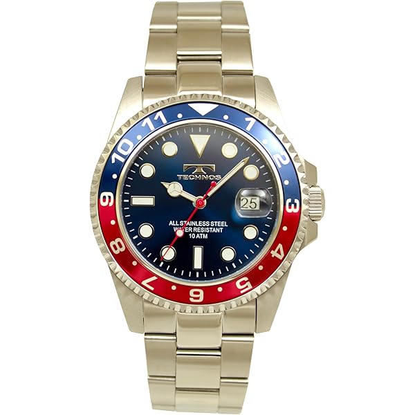 Amazon | 【生産限定モデル50】TECHNOS テクノス GMT メンズ 腕時計
