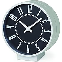 Lemnos レムノス　eki clock s ブラック 置時計 eki clock s エキ クロック エス - DESIGN OBJECTS - レムノス