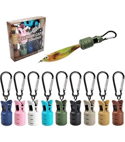 エギ　13本セット　カラビナ付き Amazon | Yemaxエギホルダー カラビナ付き 伸縮リール付キーホルダー*1