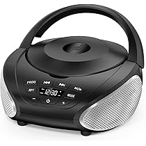 Amazon.co.jp: Gueray cdプレーヤー cdラジカセ FMモード AUX