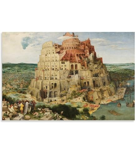 Amazon.co.jp: 世界の名画・ピーテル ブリューゲル バベルの塔2