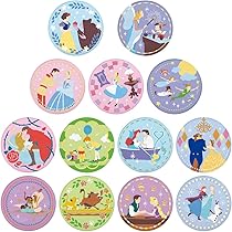 Amazon.co.jp: バンダイ(BANDAI)Disney Characters 刺繍缶バッジ