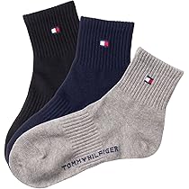 Amazon.co.jp: [トミーヒルフィガー] 3足セット 靴下 足底パイル