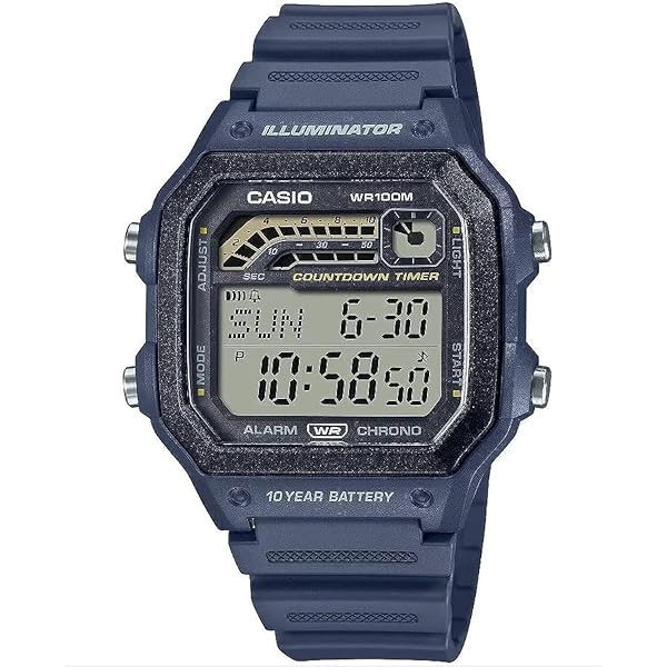 Amazon | Casio Illuminator 10年バッテリーカウントダウンタイマー