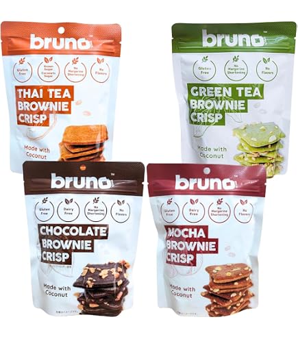 Amazon.co.jp: ブルーノスナック チョコレート ブラウニー クリスプ