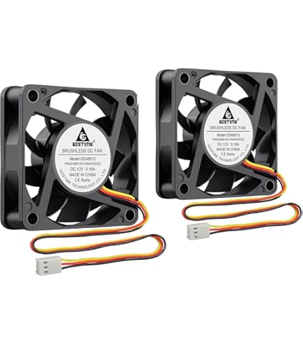 Amazon.co.jp: CPUクーラー 冷却ファン 12V 電源 2pin コネクター 12cm