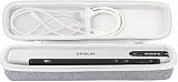 （ケースのみ）エプソン Epson スキャナー ES-50/ES-60W/ES-55R/DS-70/DS-80W (モバイル/A4/USB対応/ブラック)収納ケース，オフホワイト‐co2CREA