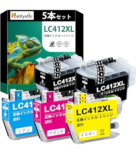 Amazon.co.jp: 【pomme】LC412XL-4PK 大容量 4色セット ブラザー対応