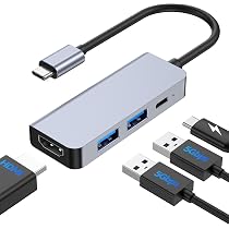 Amazon | USB-C 変換アダプタ 4-in-1「4K HDMI映像出力＋PD 100W 急速