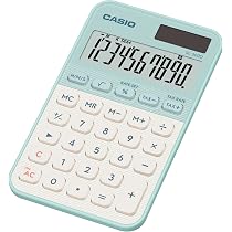 Amazon.co.jp: カシオ デザイン電卓 手帳型カラフル ライトグリーン 10