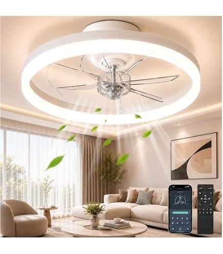 Amazon | TALOYA スマートLEDシーリングファンライト Alexaに対応 6~8