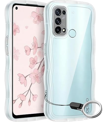 Amazon.co.jp: OPPO Reno5 A ケース クリア ウェーブ TPU波状の