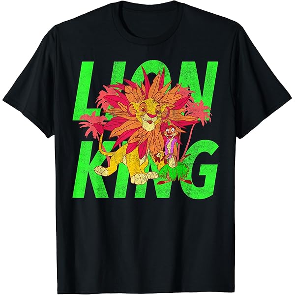 DLP限定! ライオンキング Tシャツ ディズニー L】Disney ディズニー LION KING ライオンキング プリントT