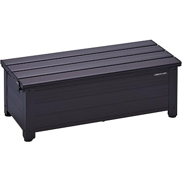 黒い収納ベンチ ボタン留めデザイン Amazon.co.jp 売れ筋ランキング: 収納ベンチ の中で最も人気のある商品です